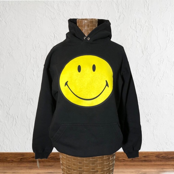 Vintage Smiley Originals Black Hoodie - Picture 2 of 12